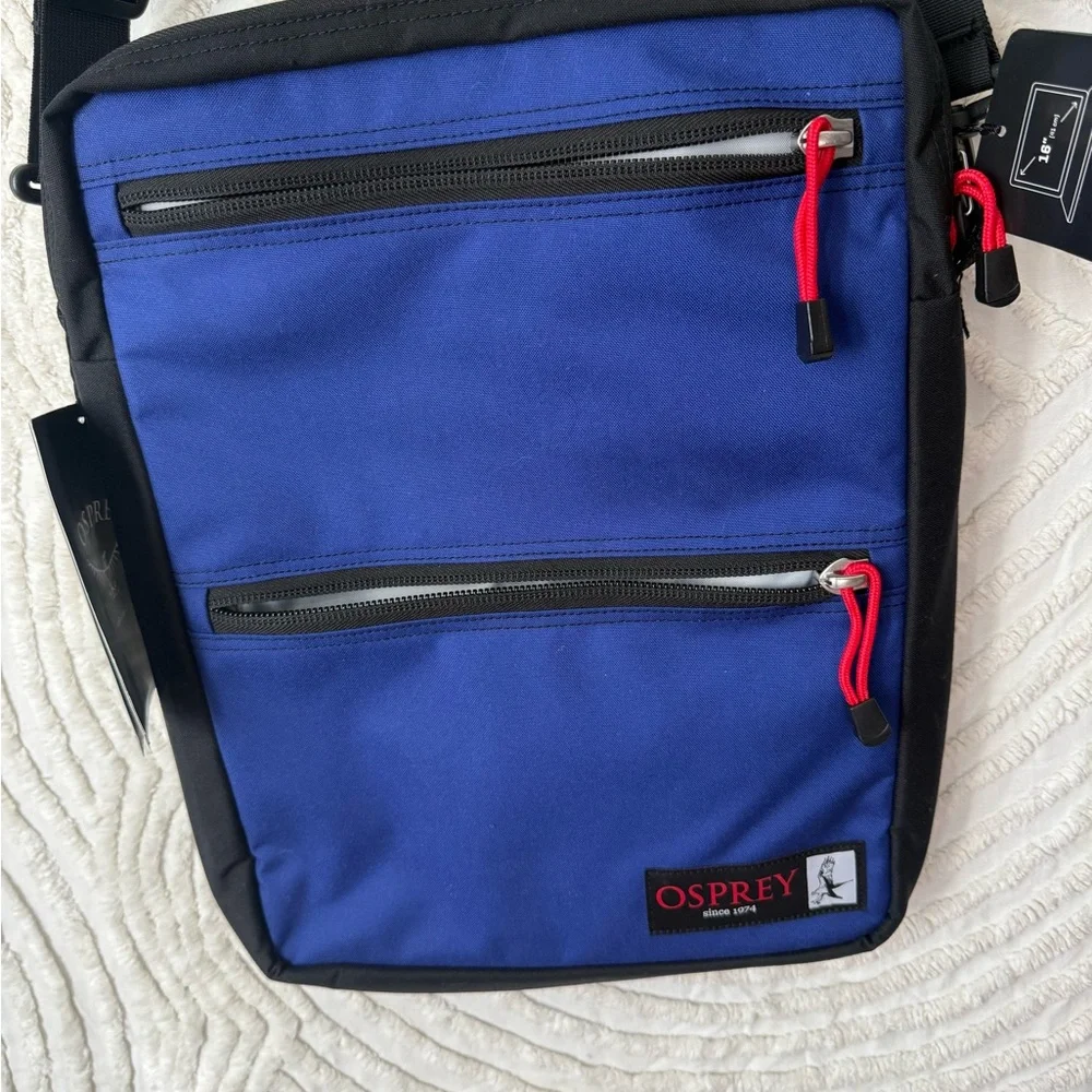 OSPREY Men’s Royal Blue Messenger Sling with Red Accents